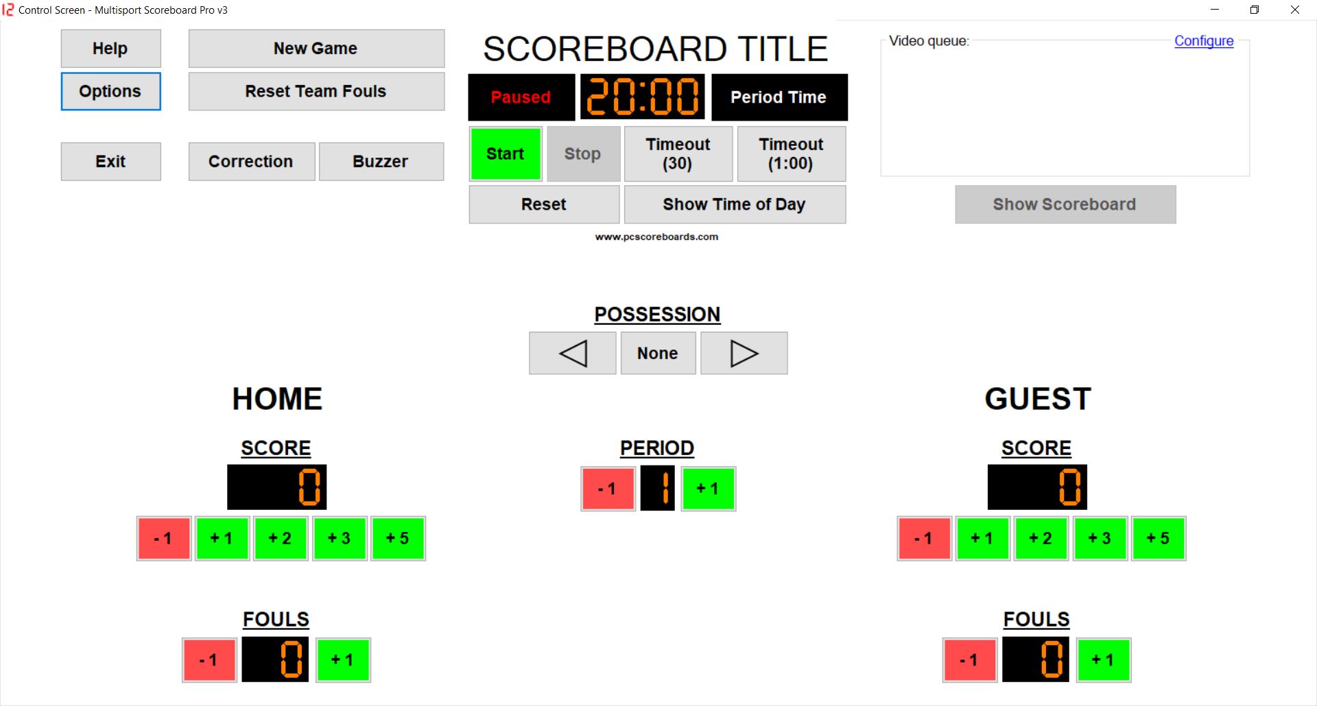 Multisport Scoreboard Pro