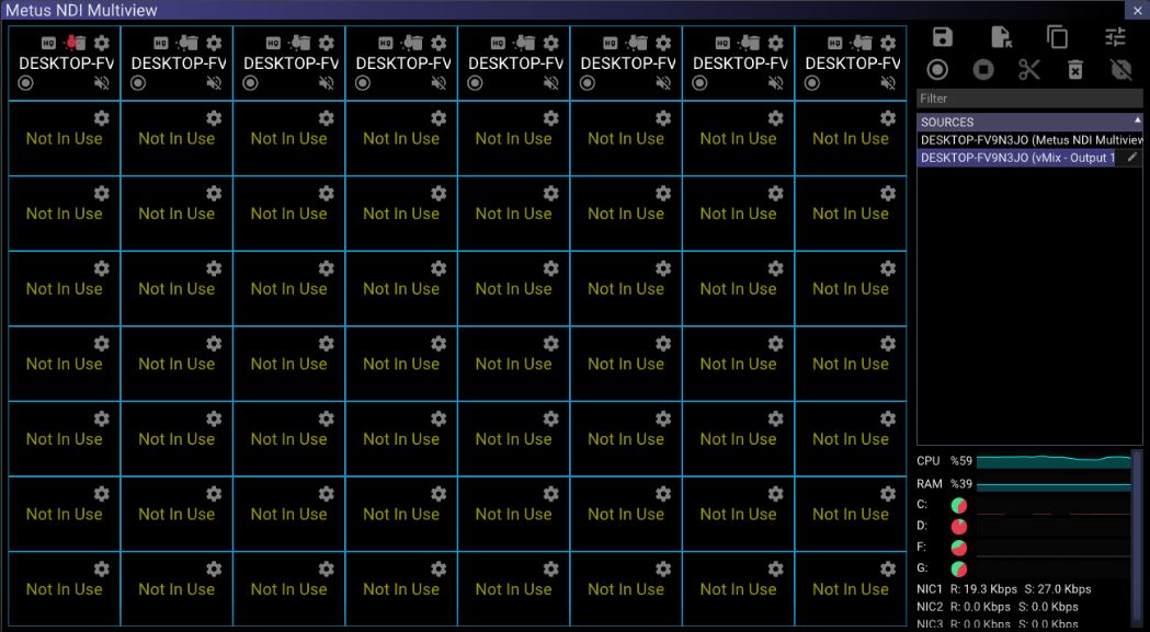 Metus NDI Multiview