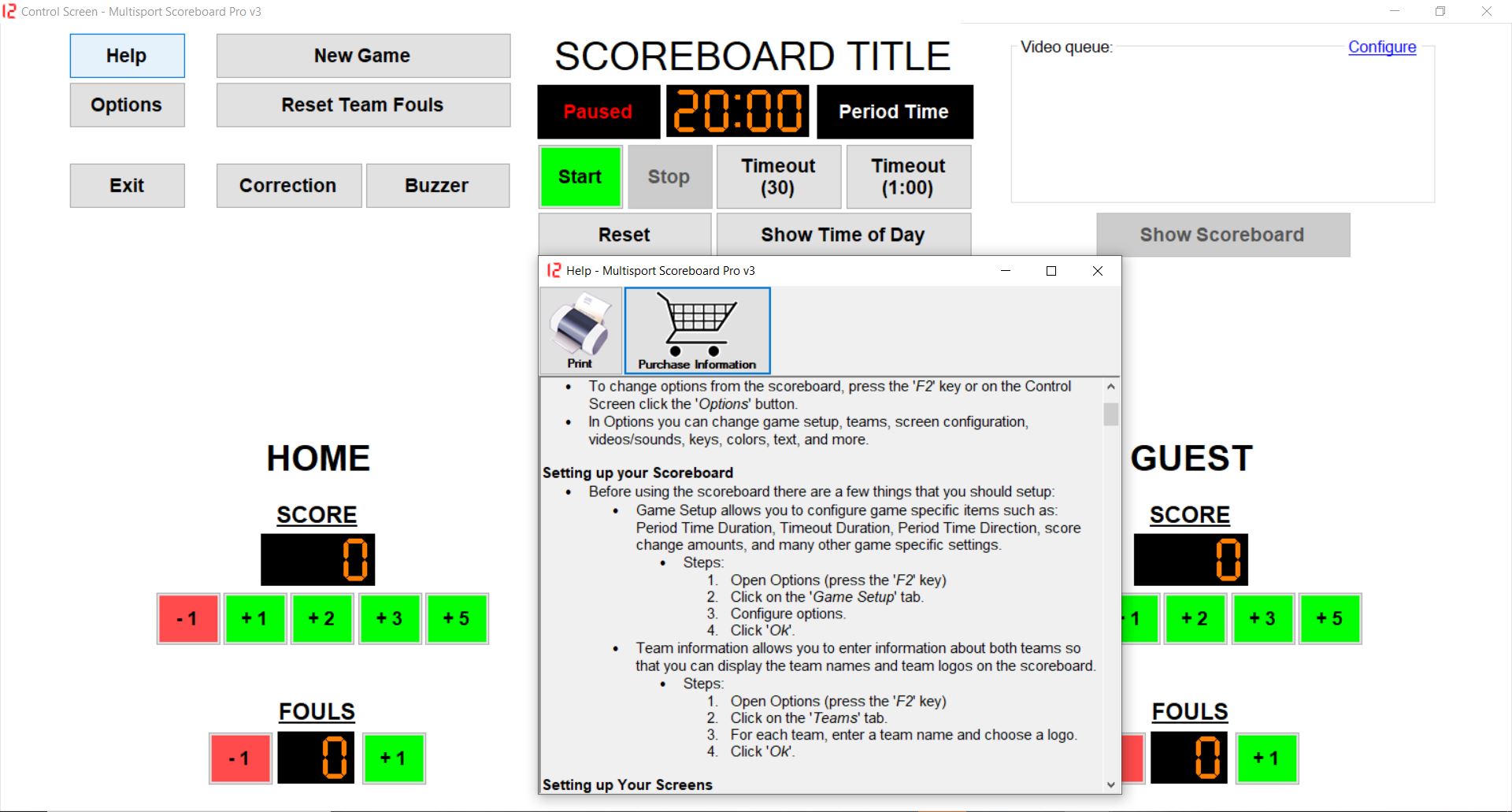 Multisport Scoreboard Pro