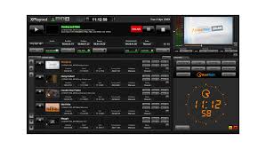 “Axel Technology XTV Suite main interface showing professional broadcast automation and TV playout system setup.”